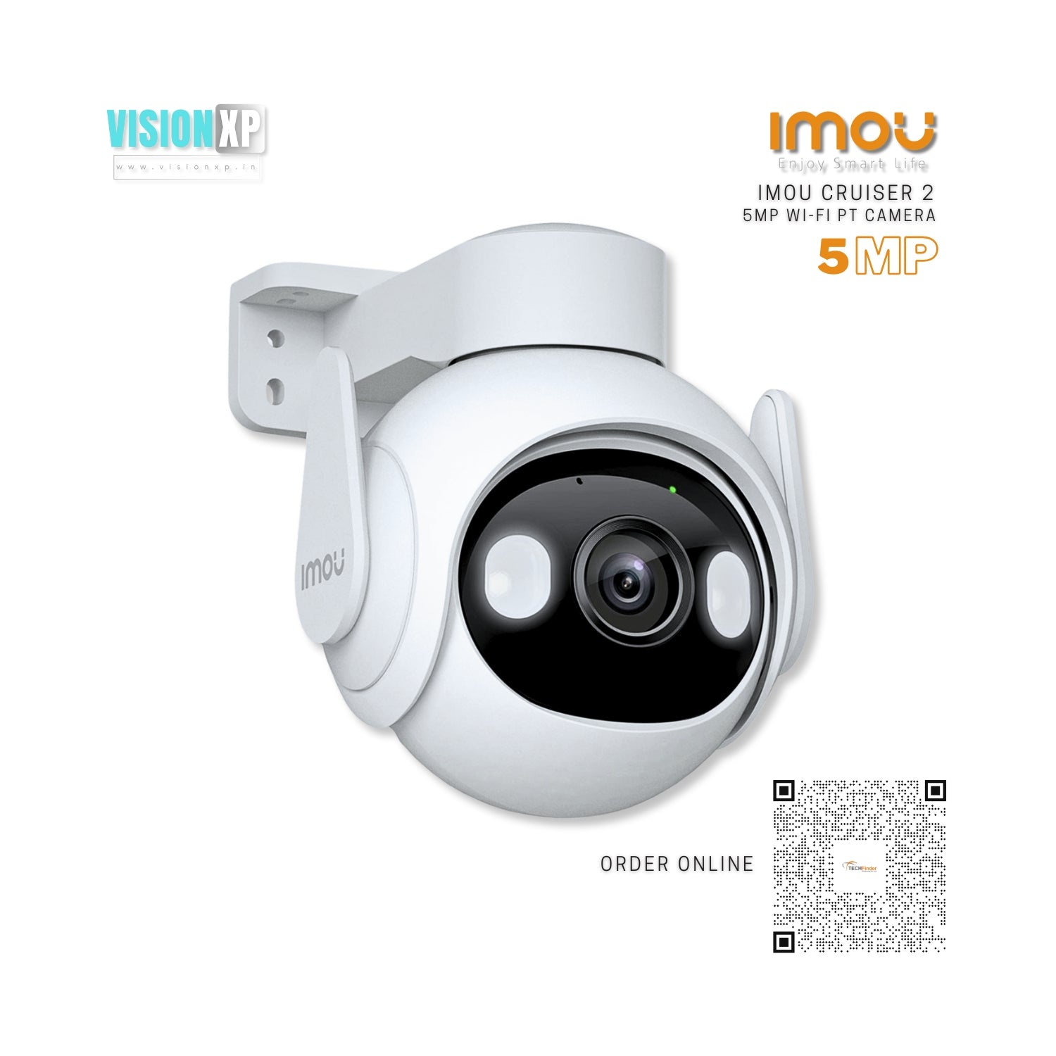 IMOU Cruiser 2 Outdoor Full Colour 5MP Wi-Fi P&T Smart Camera IMOU Cruiser 2 Outdoor Full Colour 5MP Wi-Fi P&T Smart Camera